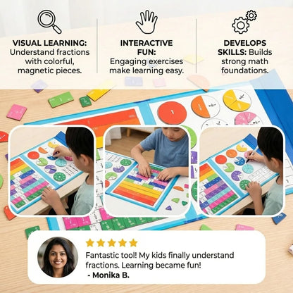 Magnetic Fractions Board for Kids