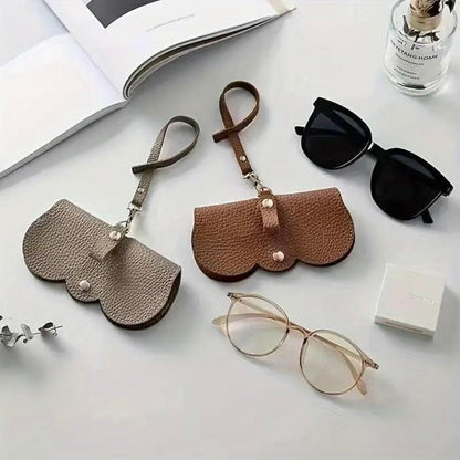 Litchi Embossed PU Leather Sunglasses Eyewear Cover (Pack of 2/4/6)