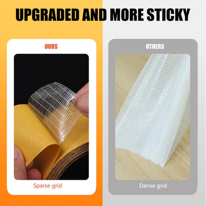 Strong Fiberglass Mesh Tape -  Heavy Duty Double Sided 5 meters (Pack of 2)