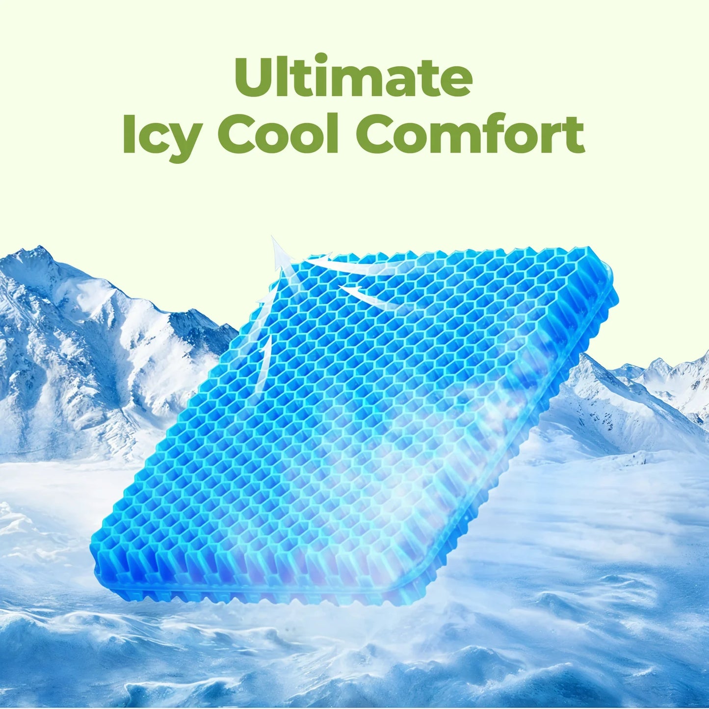 Double-Thick Honeycomb Gel Seat Cushion (Large Size) All day Comfort While Working