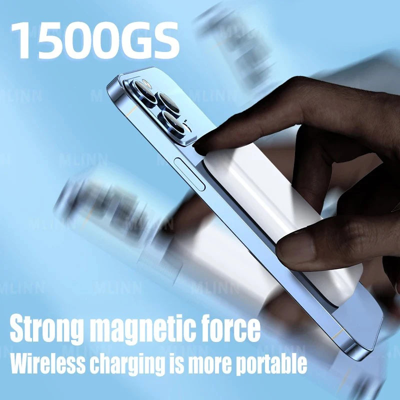 Power Bank for MagSafe/Qi Wireless Charging, Magnetic Battery Pack, Portable External Auxiliary Battery for iPhone 12/13/14/15/16 Pro Mini Plus Max