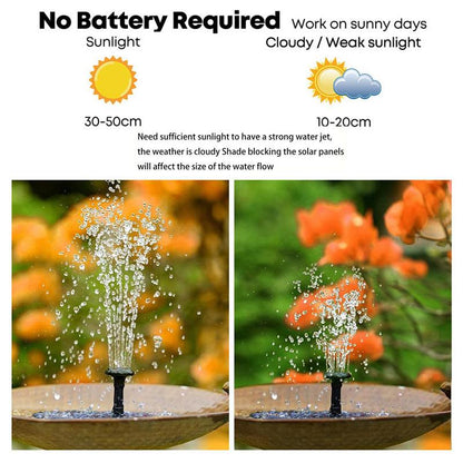 Solar Powered Water Fountain Pump with Accessories