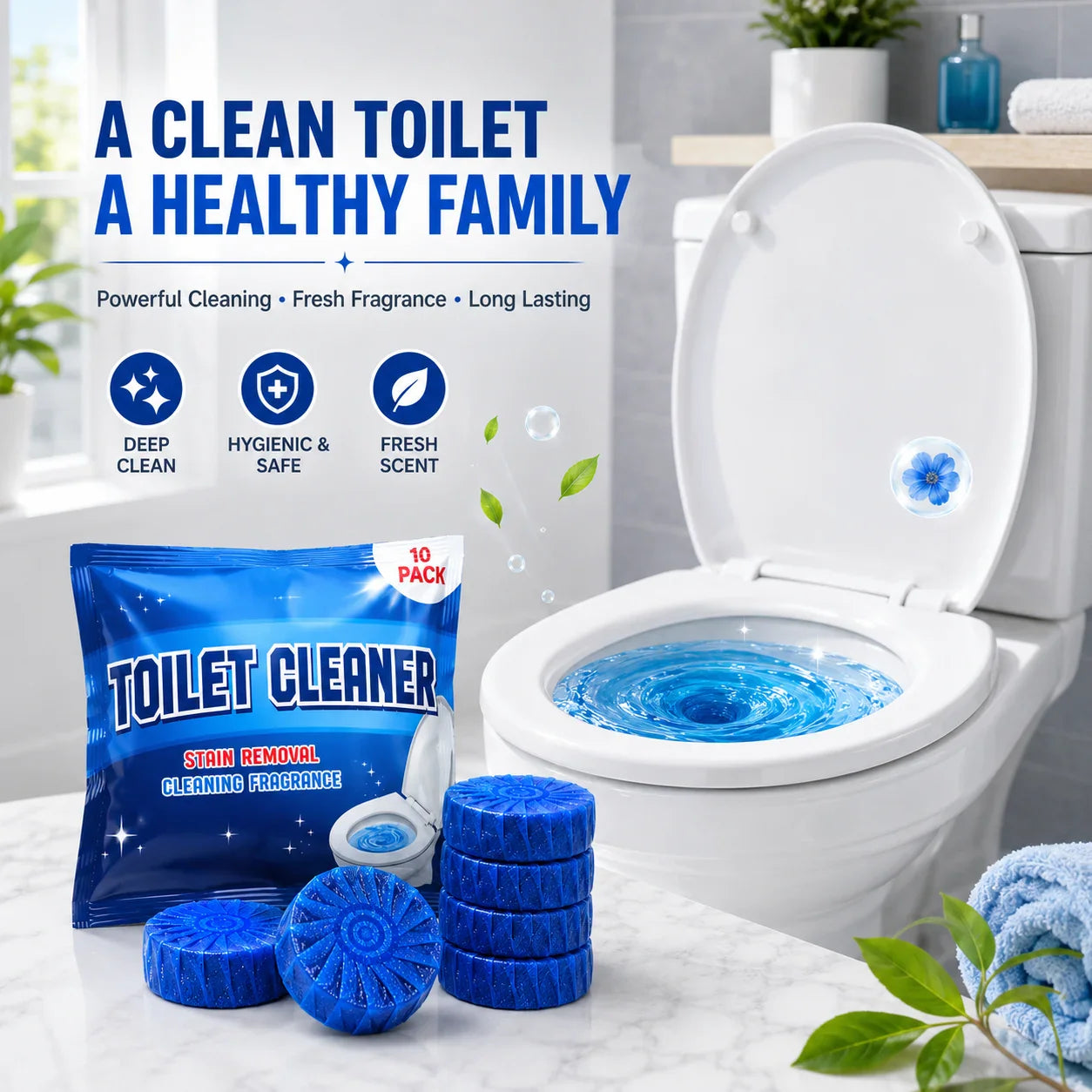 Soft Scrub flush-activated toilet cleaning tablets, pack of 10 – image 4 of 5