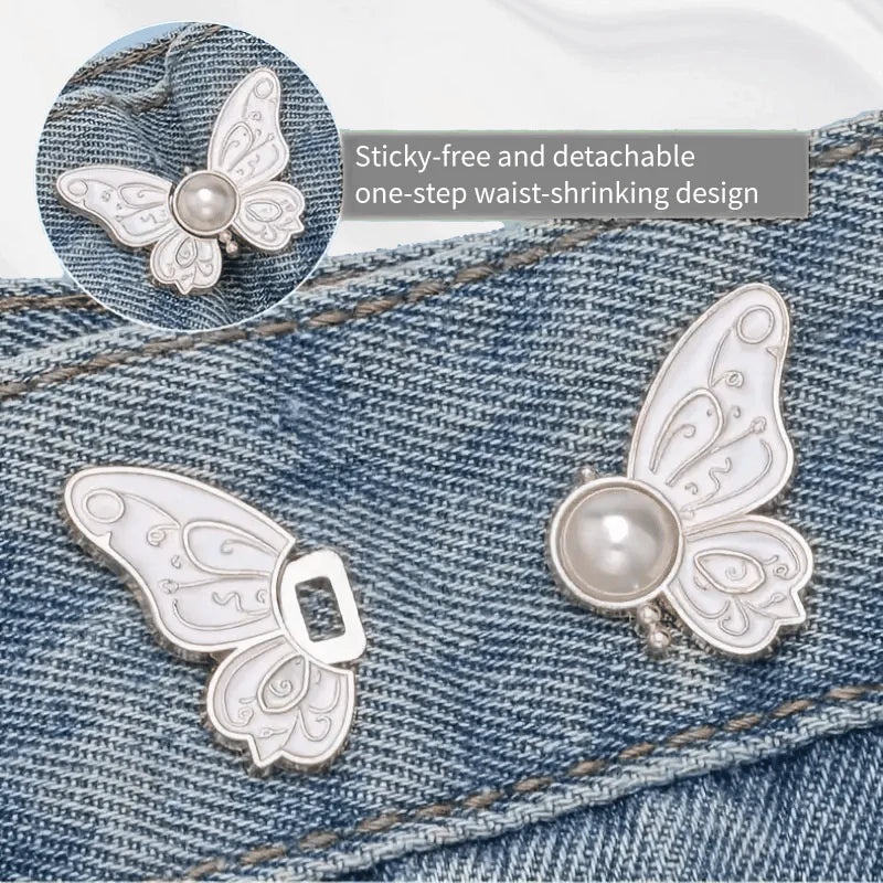 🦋 Pearl Butterfly Waist Buckle
