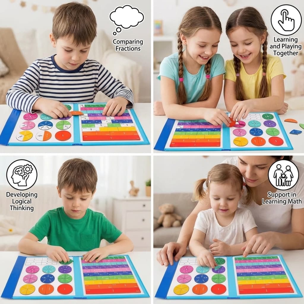 Magnetic Fractions Board for Kids