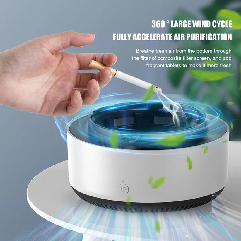 DhuanMukt™ - Portable Smokeless Ashtray Air Purifier with Automatic Shutdown for Home Office