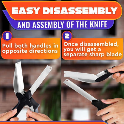 2-in-1 Smart Knife + Cutting Board Kitchen Cutter
