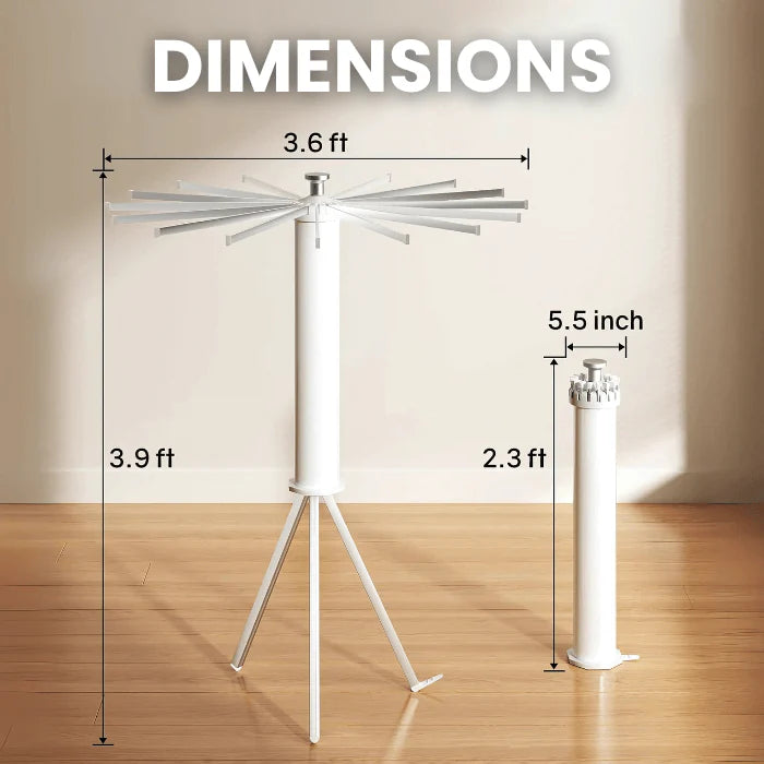 Space-Saving Octopus style Rotating Laundry Drying Rack | Heavy Quality | With Wheels