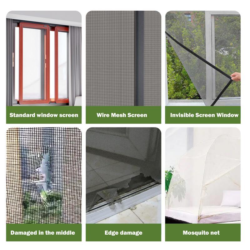 Durable Fiberglass Mesh Tape for Fixing Window and Door Screens (2inch x 157.5inch)