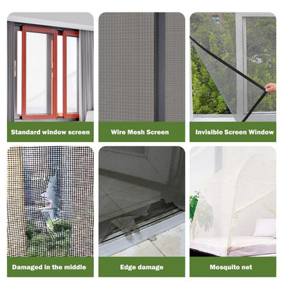 Durable Fiberglass Mesh Tape for Fixing Window and Door Screens (2inch x 157.5inch)