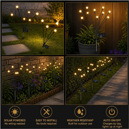 Glow Fly Solar Garden Lights (Pack of 2)