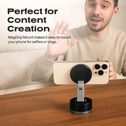 MagGrip Vacuum Mount (All iPhones, Android and Cases Compatible)