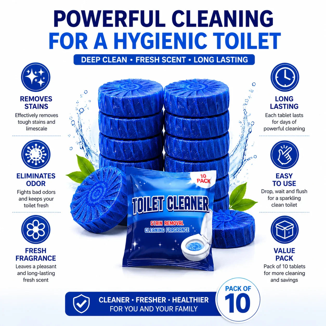 Soft Scrub flush-activated toilet cleaning tablets, pack of 10 – image 5 of 5