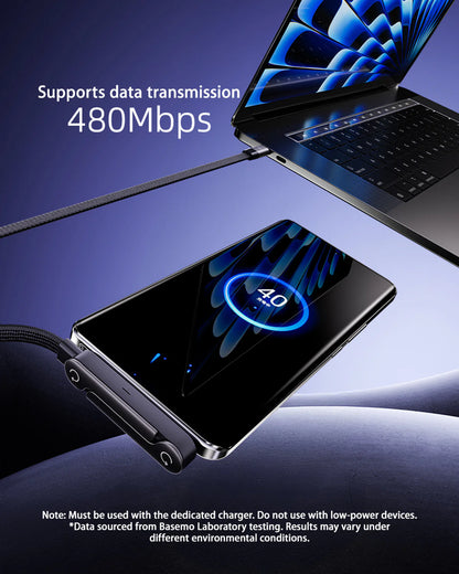 KickCable | 2-in-1 Stand Charging Cable (Type C)