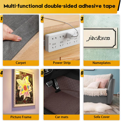 Strong Fiberglass Mesh Tape -  Heavy Duty Double Sided 5 meters (Pack of 2)