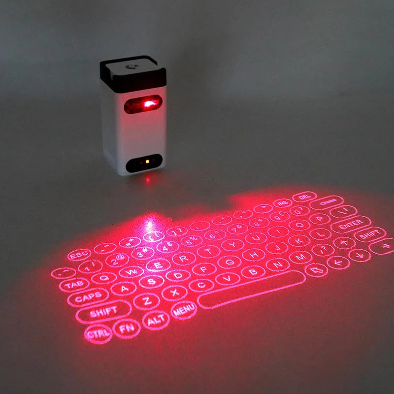 Virtual Keyboard Portable Virtual Bluetooth Laser Projection Keyboard with Mouse Power Bank Function for PC Android IOS Smart Phone 11 Pro