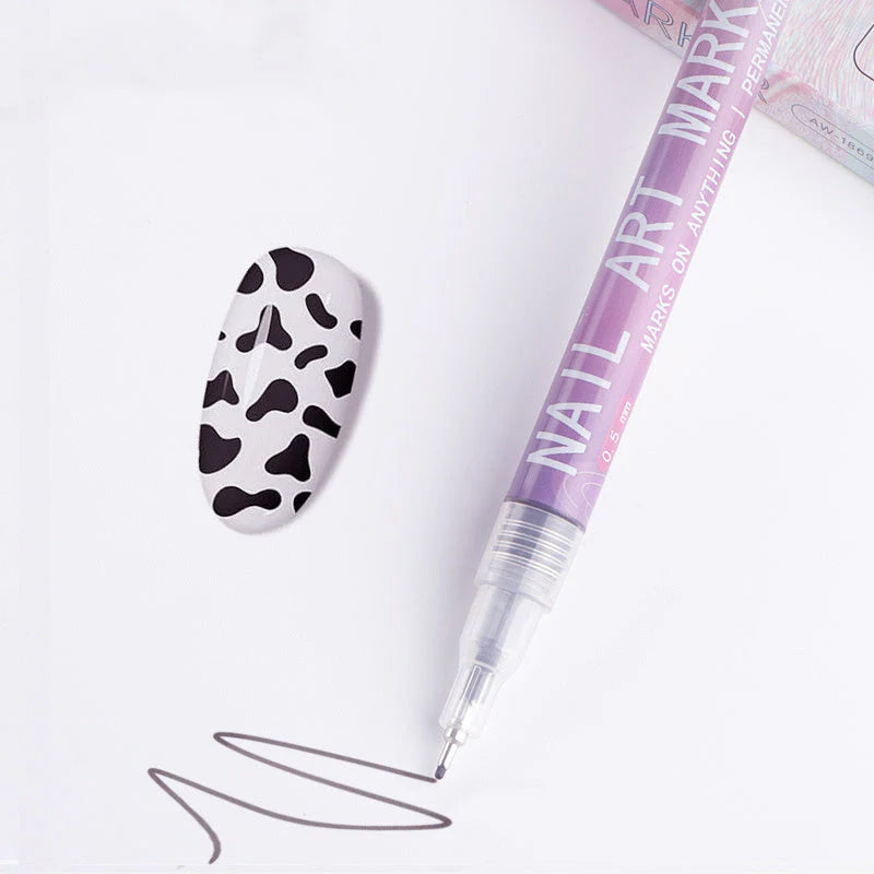 MagicMani™ - 12 Colors Nail Art Pen Marker Set for Creative Designs 💅🎨