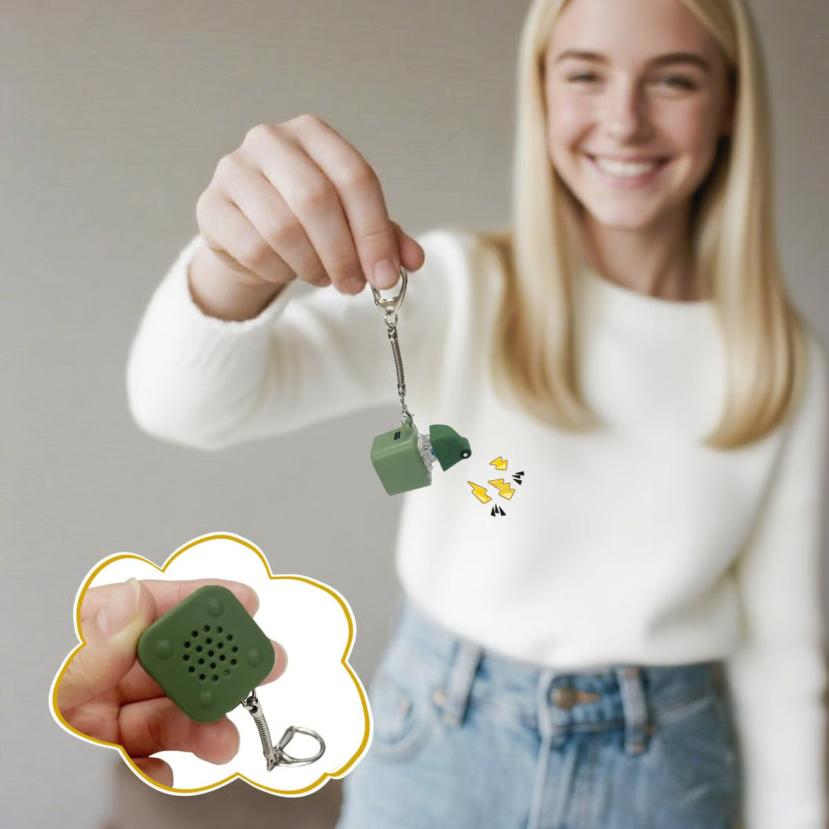 Rechargeable Frog Croaking Keychain