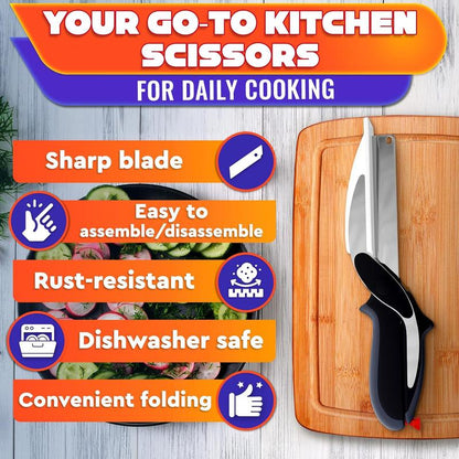 2-in-1 Smart Knife + Cutting Board Kitchen Cutter