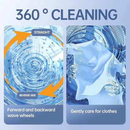 Cordless Portable Mini Washer – Rechargeable Travel Washing Machine for Underwear & Socks