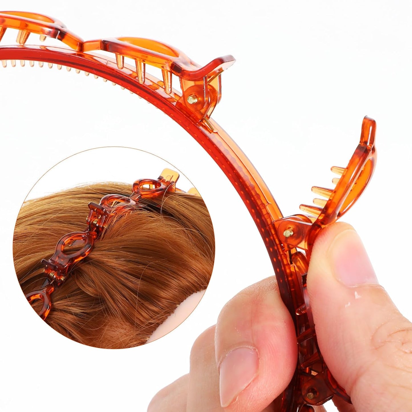 Twist Plait Headband Hairpin Double Bangs Hair Tools (Pack of 2) Multicolour