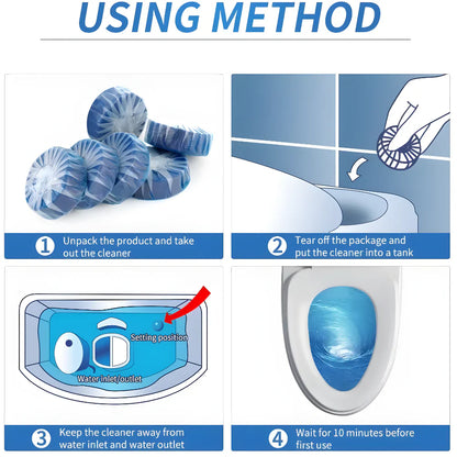 Flush-Activated Toilet Cleaner (Pack of 10)