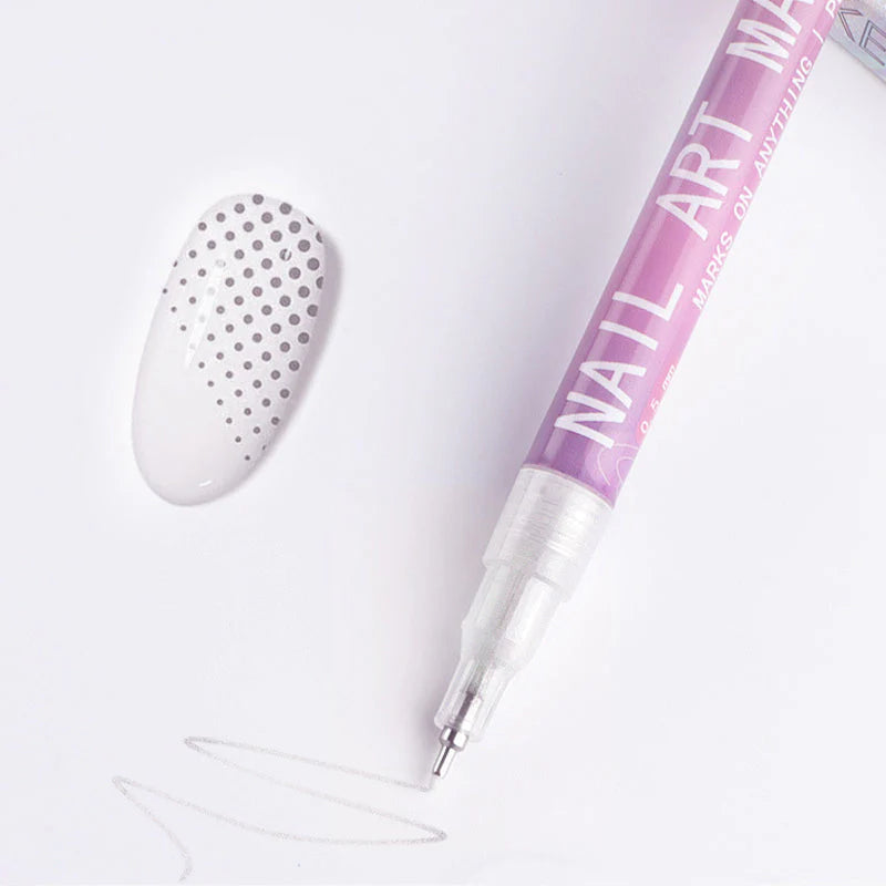 MagicMani™ - 12 Colors Nail Art Pen Marker Set for Creative Designs 💅🎨