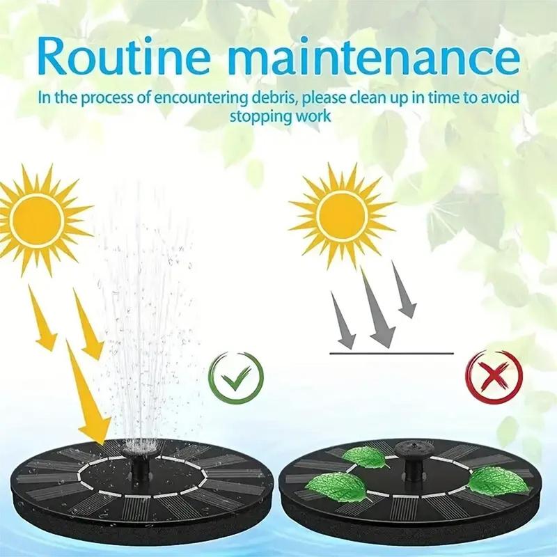 Solar Powered Water Fountain Pump with Accessories