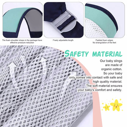 Comfort & Safety! Breathable Adjustable Baby Carrier