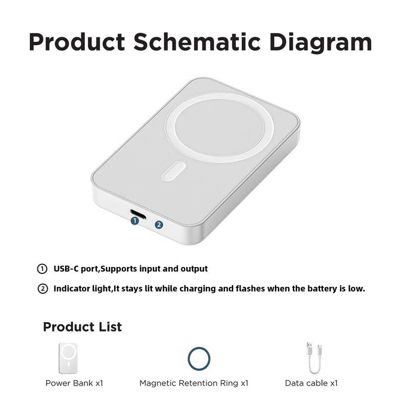 MagCharge 5000 – Wireless Magnetic Power Bank