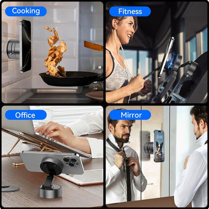 Vacuum Magnetic Suction Phone Holder (All iPhones, Android & GPS Devices and Cases Compatible)