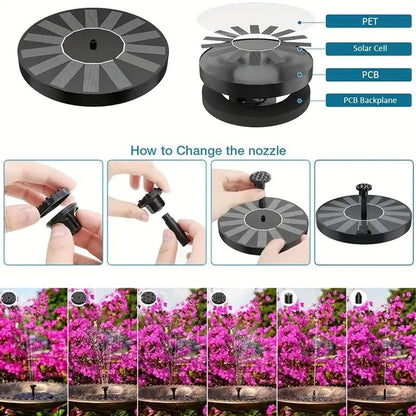 Solar Powered Water Fountain Pump with Accessories