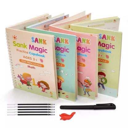 Books For Calligraphy Learn (8 BOOKS + 10 REFILL+ 2 PEN + 2 GRIP) Set of 2
