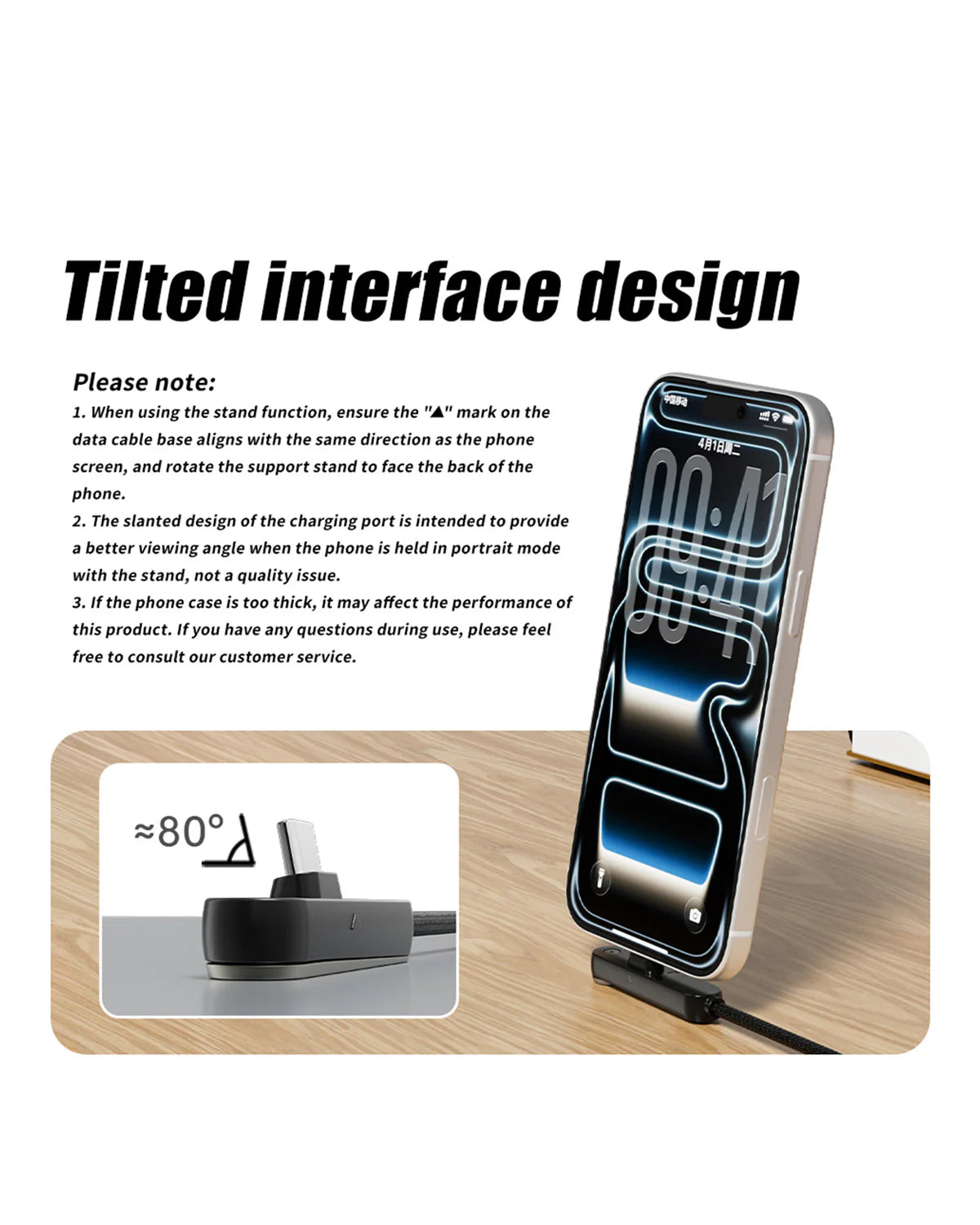 KickCable | 2-in-1 Stand Charging Cable (Type C)