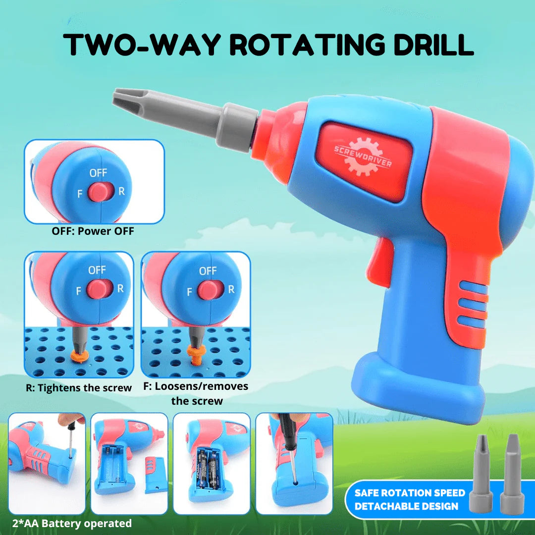 Little Engineer DIY Montessori Tool Box Set (Ages 3+)
