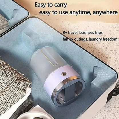 Cordless Portable Mini Washer – Rechargeable Travel Washing Machine for Underwear & Socks