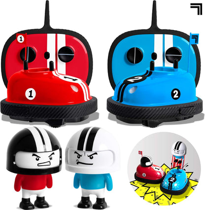 Road Rage RC Bumper Cars (2-Player Battle Set) – Ejecting Drivers, Lights & Sounds