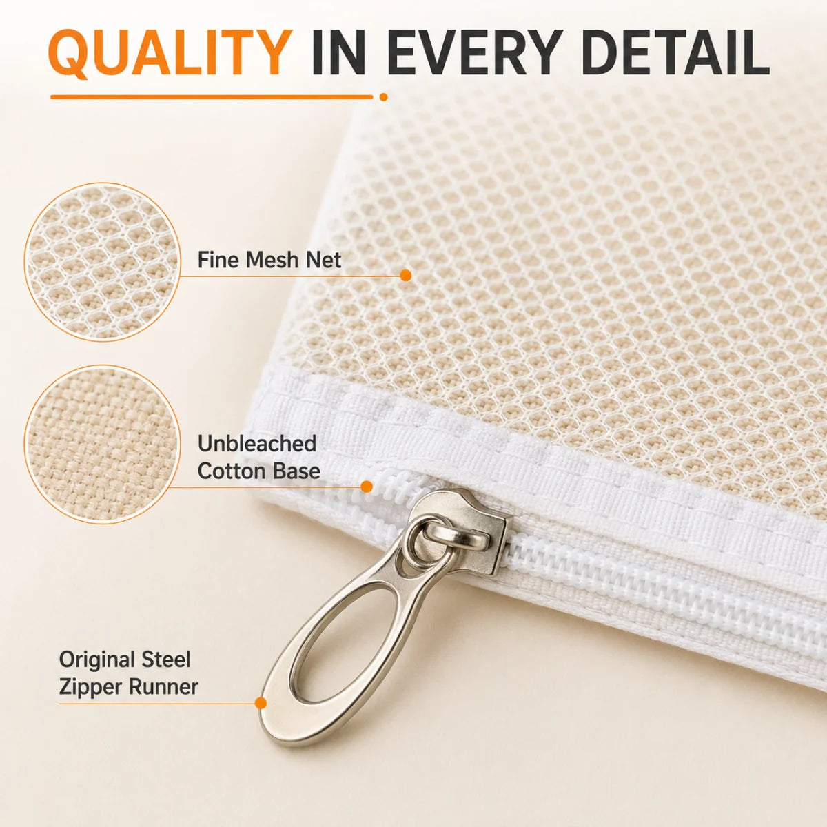 Papad Drying Cloth with Net & Zip