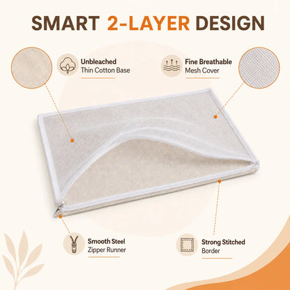 Papad Drying Cloth with Net & Zip