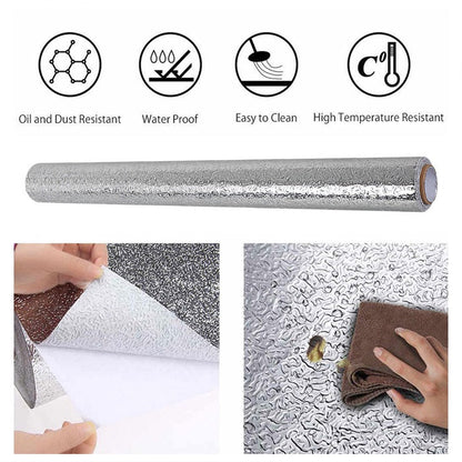 Master Clean - Luxurious Oil Proof Self Adhesive 3D Kitchen Sticker (2 Meter Roll)