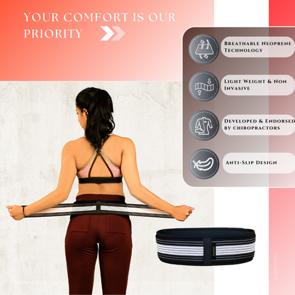 SciatiSupport™ Belt Relief From Sciatica & Lower Back Pain | Anti-Slip | NEW