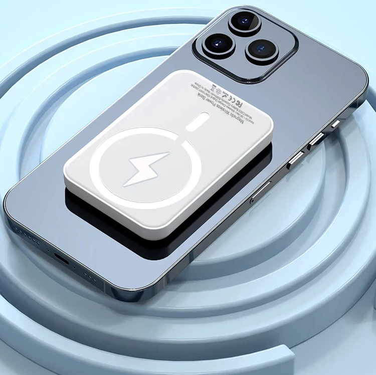 Power Bank for MagSafe/Qi Wireless Charging, Magnetic Battery Pack, Portable External Auxiliary Battery for iPhone 12/13/14/15/16 Pro Mini Plus Max