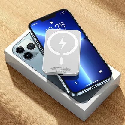 Power Bank for MagSafe/Qi Wireless Charging, Magnetic Battery Pack, Portable External Auxiliary Battery for iPhone 12/13/14/15/16 Pro Mini Plus Max
