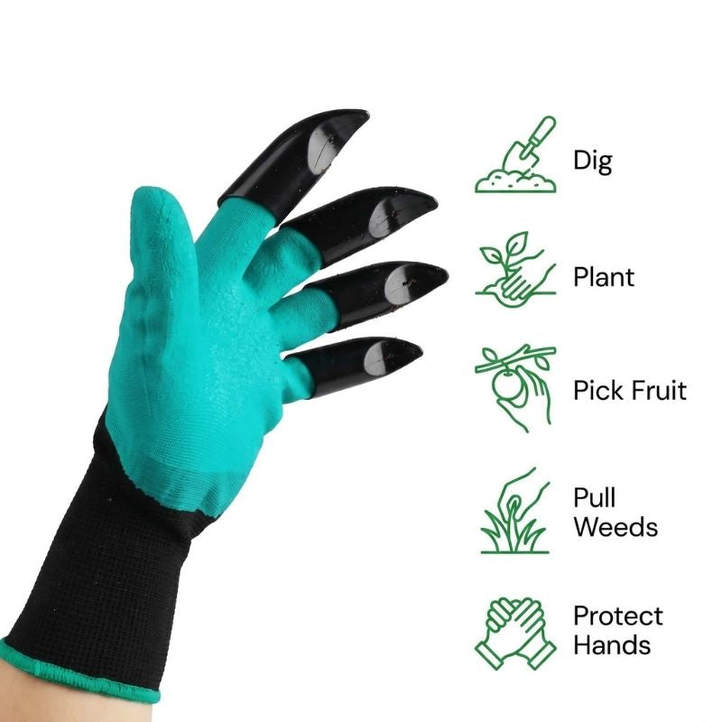 waterproof gardening gloves with digging claws – product detail 4