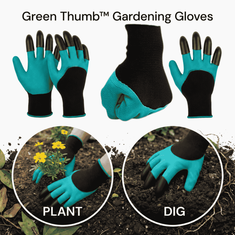 waterproof gardening gloves with digging claws