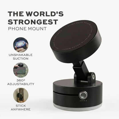MagGrip Vacuum Mount (All iPhones, Android and Cases Compatible)