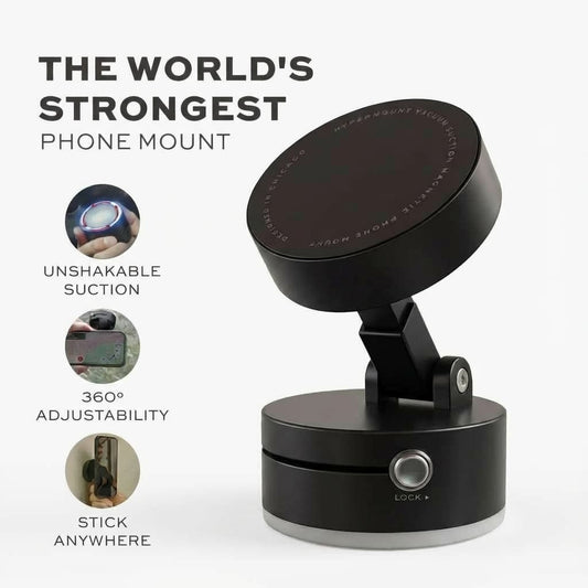 MagGrip Vacuum Mount (All iPhones, Android and Cases Compatible)