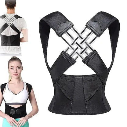 PosturePerfect™ - Unisex Back & Shoulder Support Belt for Home & Office
