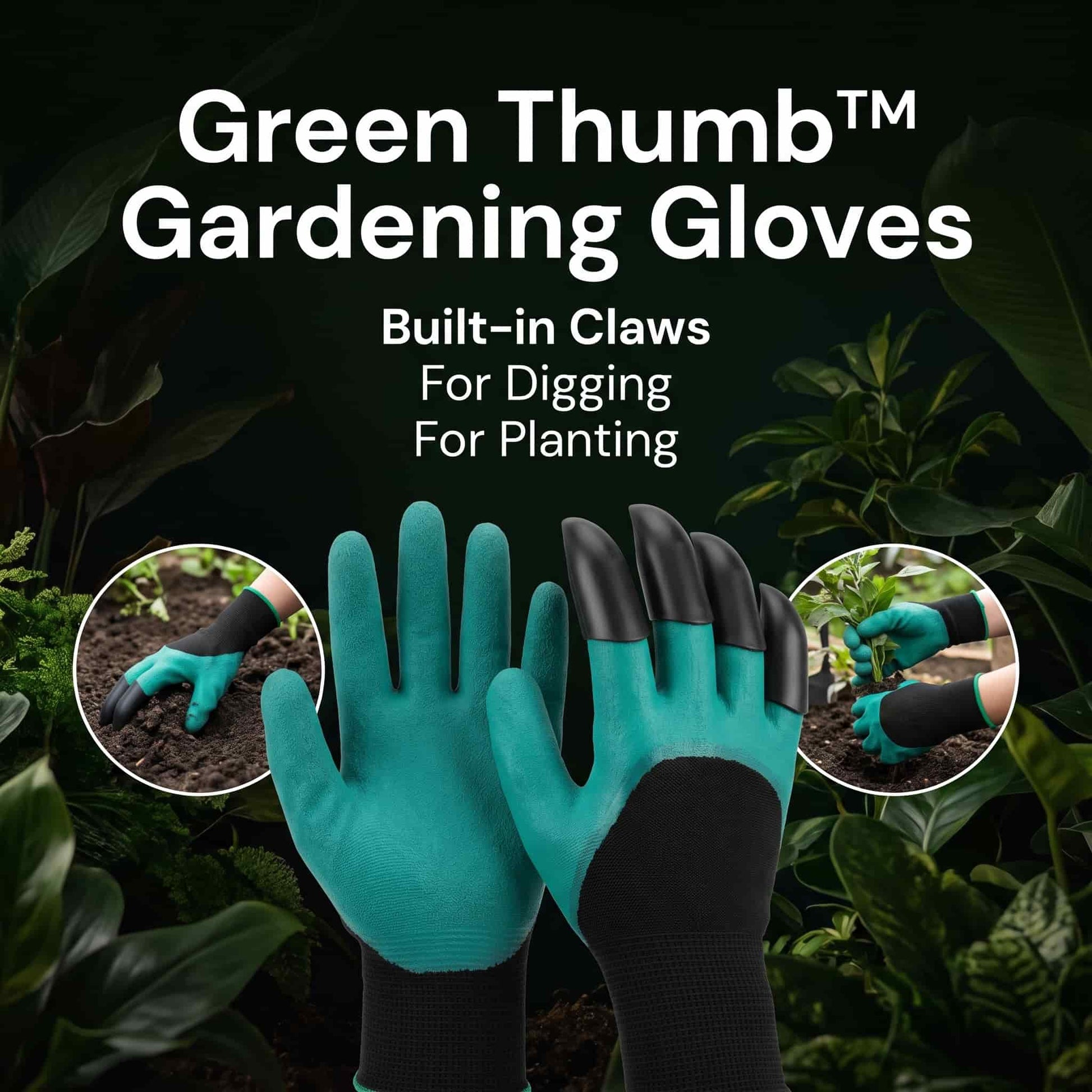 waterproof gardening gloves with digging claws – product detail 7