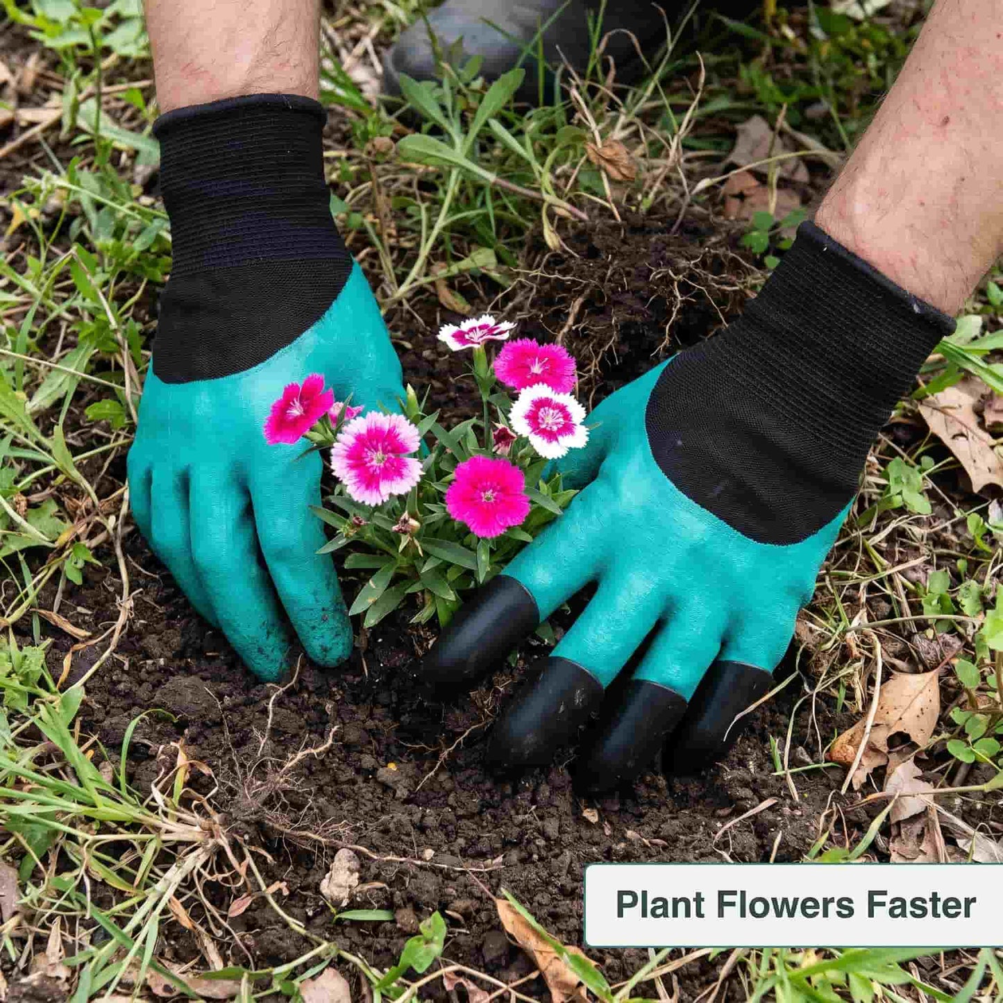 waterproof gardening gloves with digging claws – product detail 8